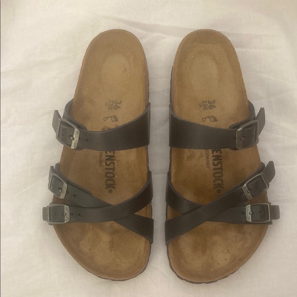 Birkenstock Black Triple-Strap Sandals